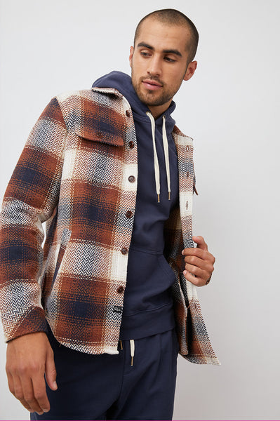 Rails Men's Berkshire Shirt Jacket - Chinchilla Navy Cirrus