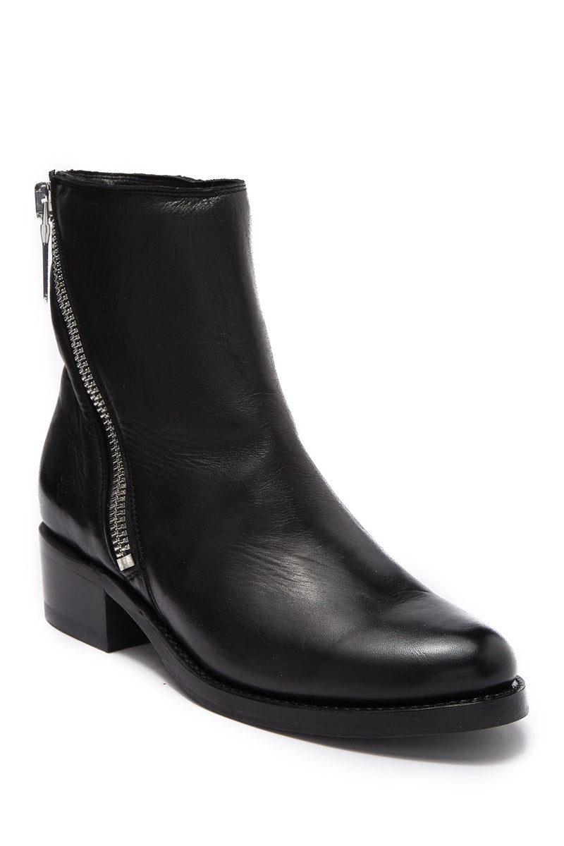 Frye Demi Zip Bootie Charcoal manhattan casuals