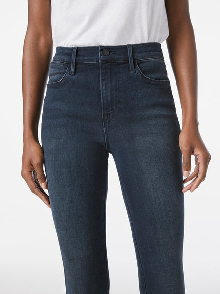 FRAME Le High Straight Raw Edge in Seaway