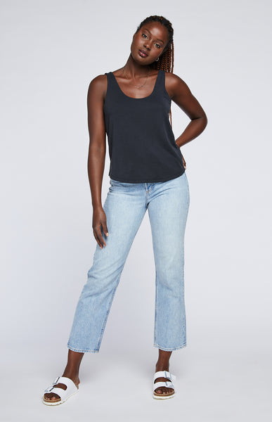 Gentle Fawn Leone Super Soft Modal Tank top in Carbon