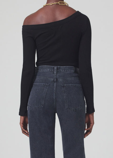Citizens of Humanity Wren One Shoulder Top in Black