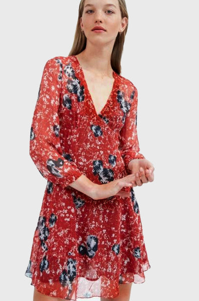 IRO Vera Dress - Red/Black