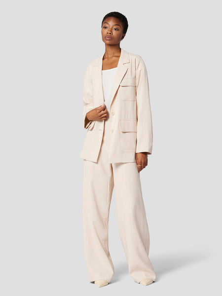 EQUIPMENT Aria Relaxed Jacket in Shifting Sand
