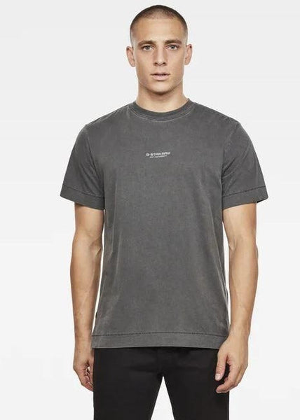 G-STAR Reflective Logo Loose OD RT S/S T-Shirt - Dark Black