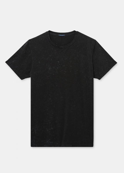 Patrick Assaraf Pima Cotton Crew Vintage Wash - Black