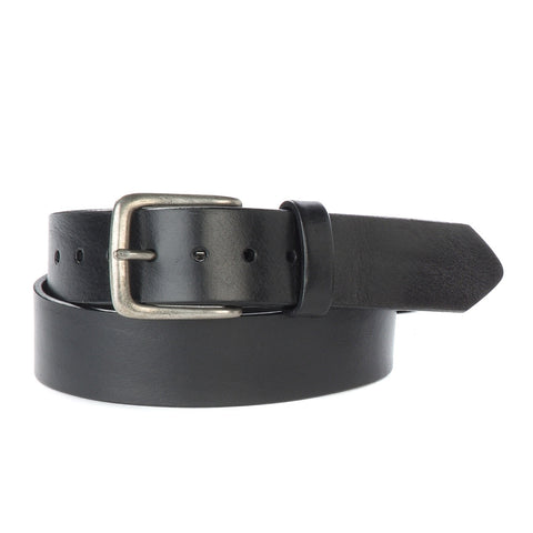 Brave Men’s Duccio belt in black with silver buckle