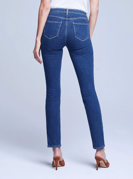 L'AGENCE Jyothi Hi Rise Split Ankle jean in Durango