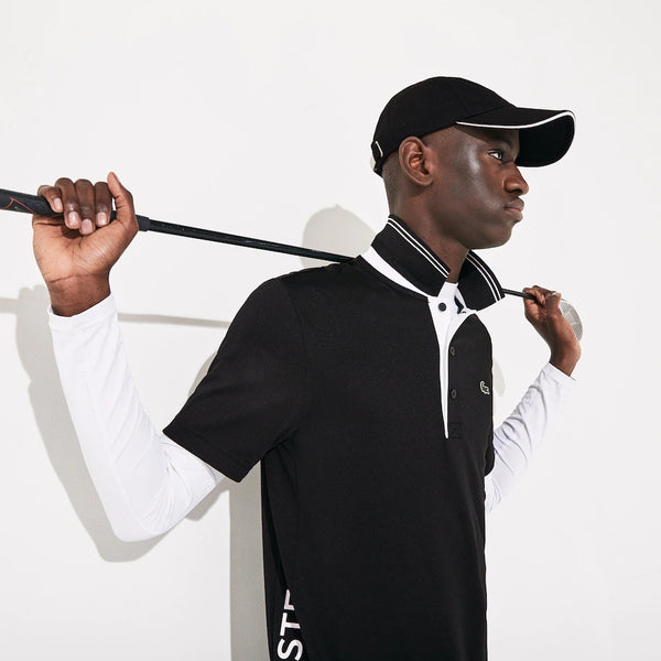 Lacoste SPORT Superdry Stretch Polo - Black/White
