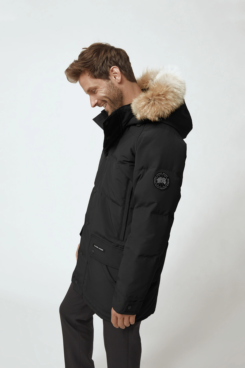 Canada goose emory parka black label admiral blue deals