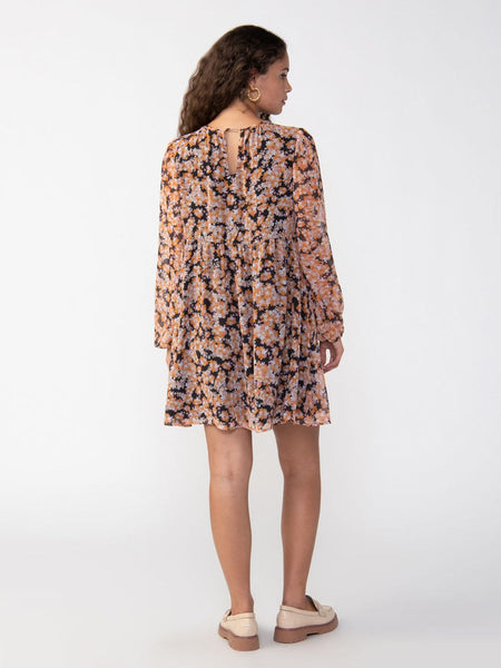 Sanctuary Shirred Neck Baby Doll Dress in harvest