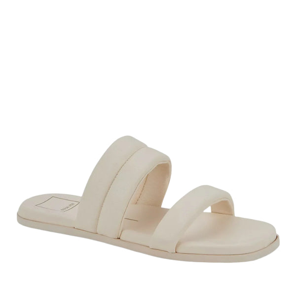 Dolce Vita Adore Italian-Made Low Slide in ivory leather