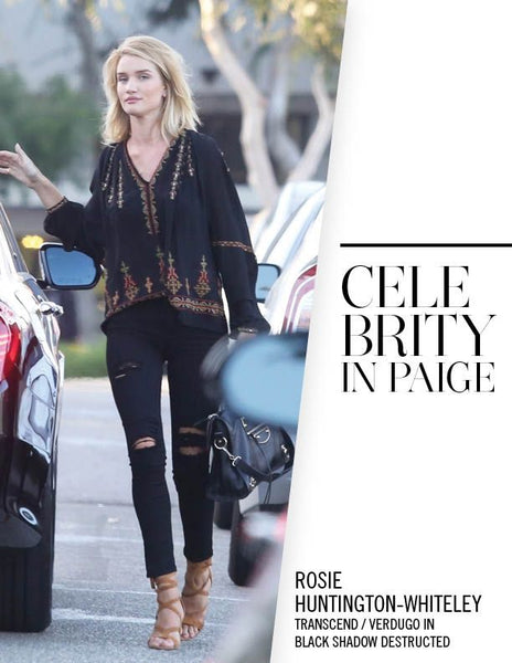 Paige Verdugo Skinny in Black Shadow Destructed