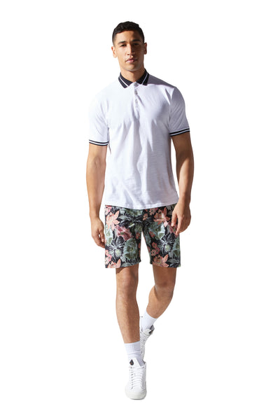 Good Man Brand FLEX PRO JERSEY TULUM Short - Charcoal Miami Magnolia