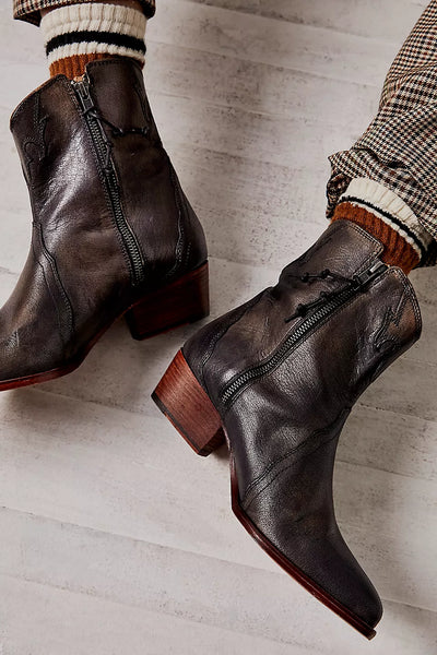 Free People New Frontier Western Boot in Carbon