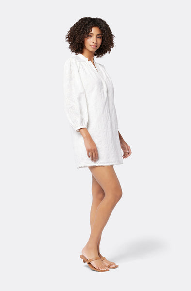 Joie Olive Short Sleeve tonal pattern dress in porcelain
