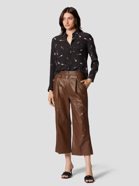 Equipment Leema Silk Guitar Shirt in True Black Multi