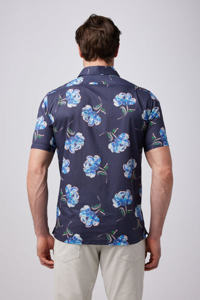 Good Man Brand Big On-Point Shirt Woven Print - Navy Painted Peony