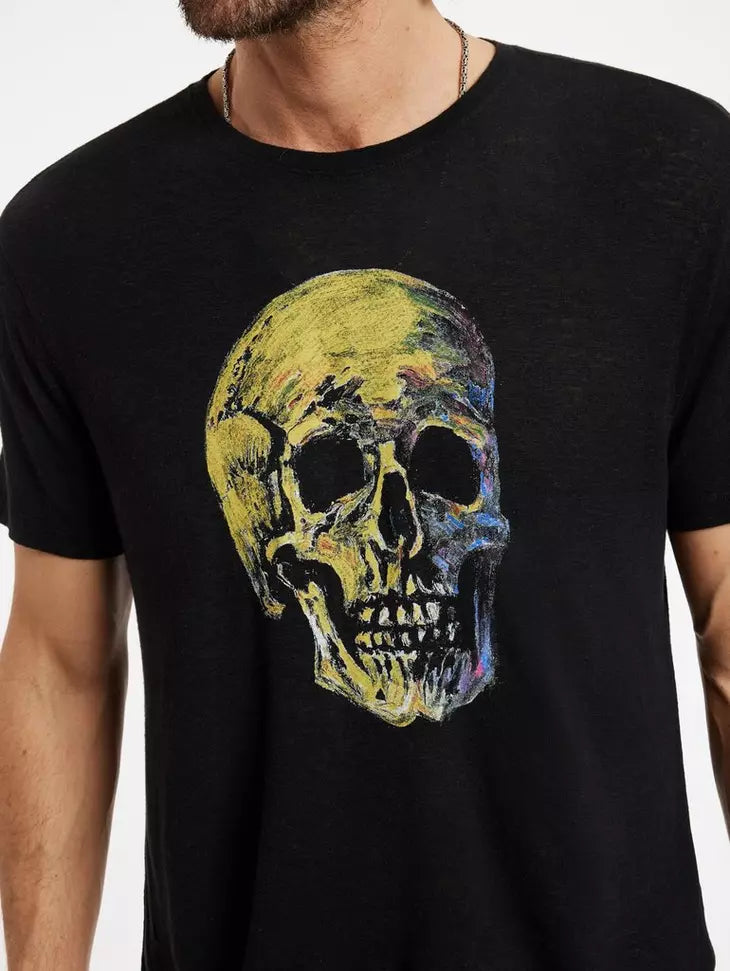 John Varvatos Painted Skull Tee - Black