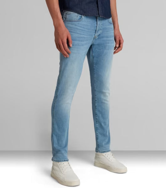G-STAR Men's 3301 Slim Light indigo aged