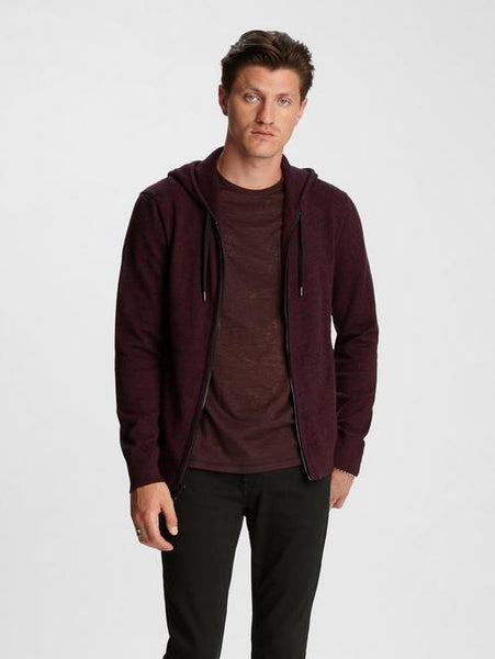 John Varvatos RICHMOND  FULL ZIP HOOD Charcoal