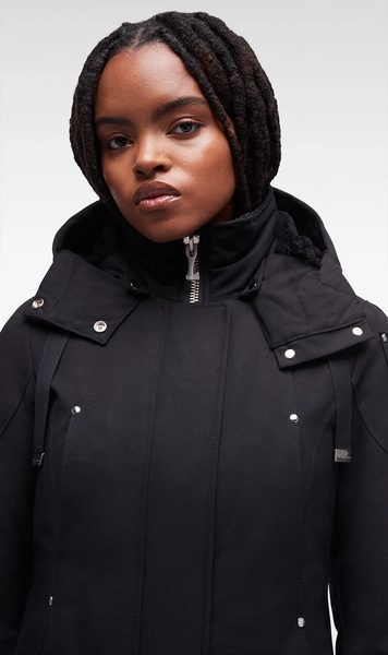 Moose Knuckles Women's Longue Rive parka - Black w Black