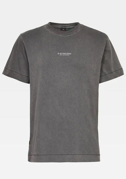 G-STAR Reflective Logo Loose OD RT S/S T-Shirt - Dark Black
