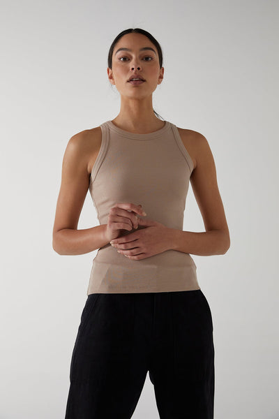 Velvet Cruz05 Modal Rib tank top in Nude