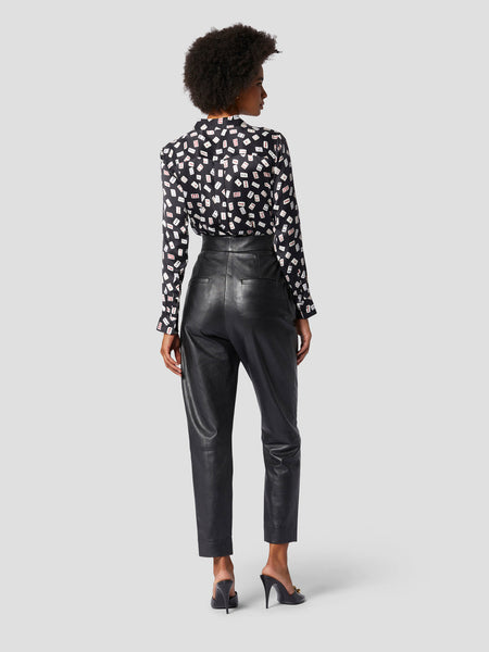 Equipment Slim Signature Shirt in True Black Multi