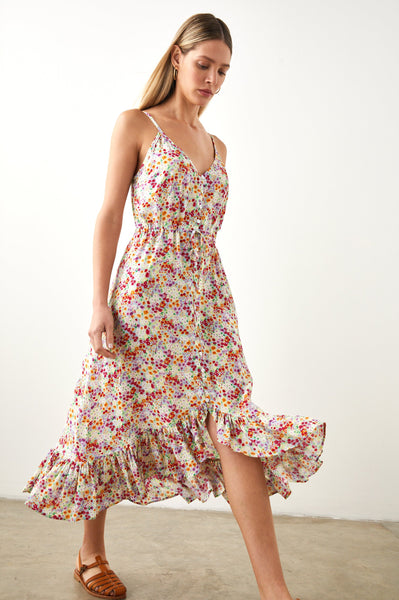 Rails Frida Spaghetti Strap Rayon Dress in Fleur