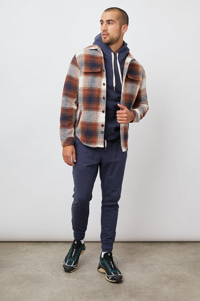 Rails Men's Berkshire Shirt Jacket - Chinchilla Navy Cirrus