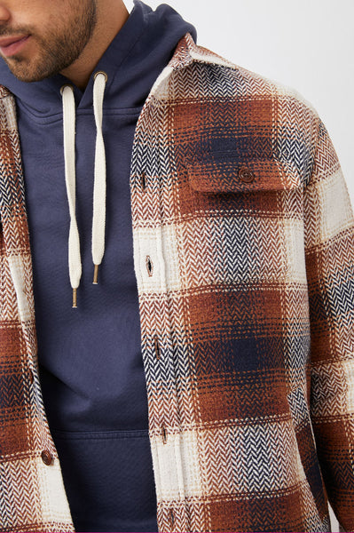 Rails Men's Berkshire Shirt Jacket - Chinchilla Navy Cirrus
