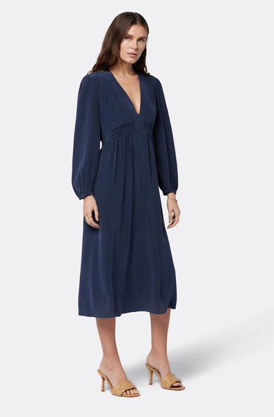 Joie Kaz v neck dress in Navy Blazer