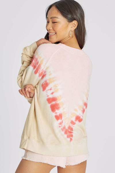 Wildfox Sommers Sweatshirt in Grapefruit Wash