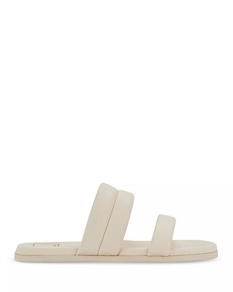 Dolce Vita Adore Italian-Made Low Slide in ivory leather