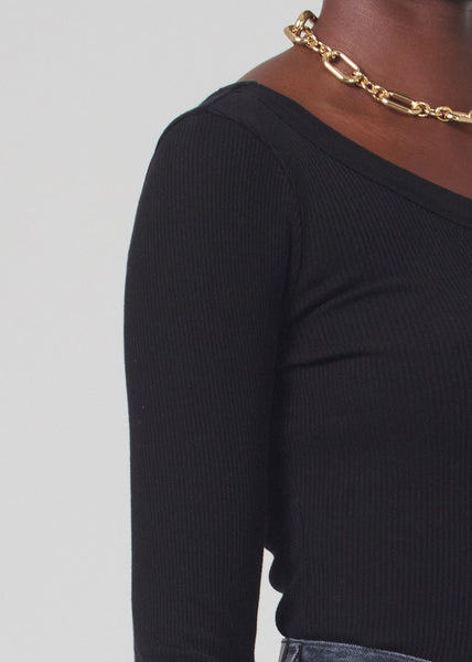 Citizens of Humanity Wren One Shoulder Top in Black