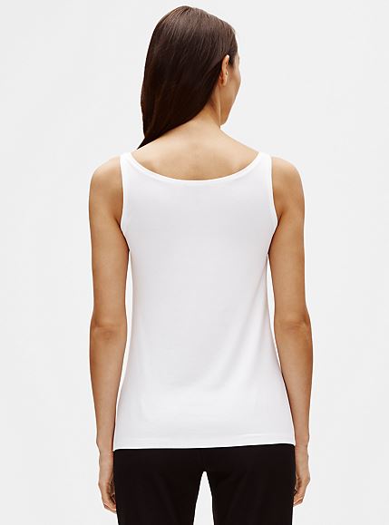Eileen Fisher System Lightweight Jersey Viscose Tank - Black or White
