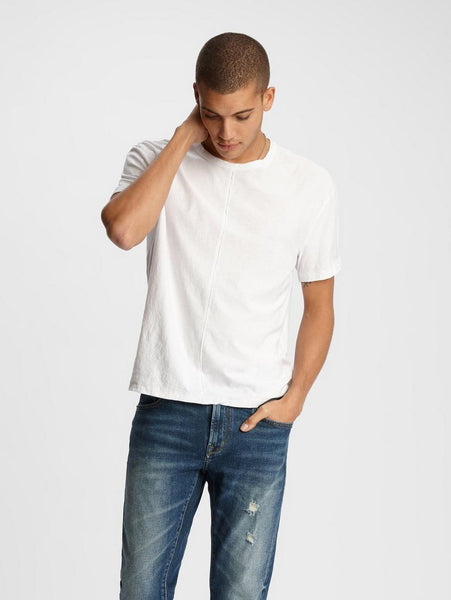 John Varvatos MORRISON S/S CRINKLE CREW White