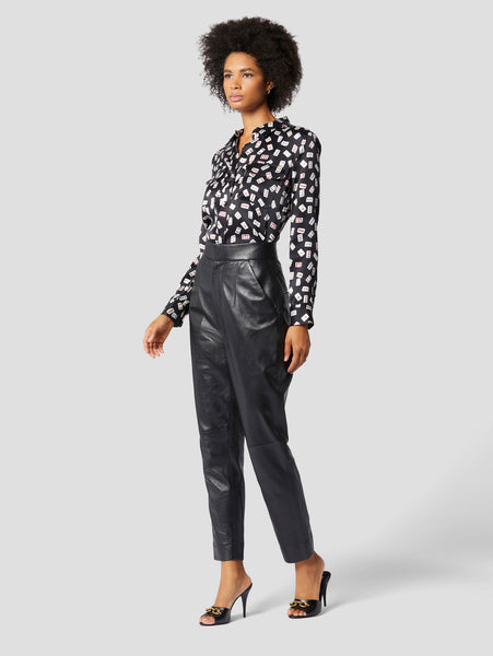 Equipment Slim Signature Shirt in True Black Multi