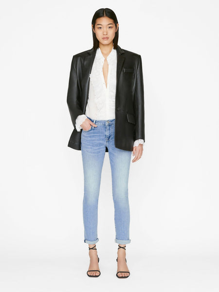 FRAME Le Garcon Relaxed Straight Leg Jean in Galeston