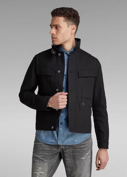 G-STAR Short Biker Overshirt - Black