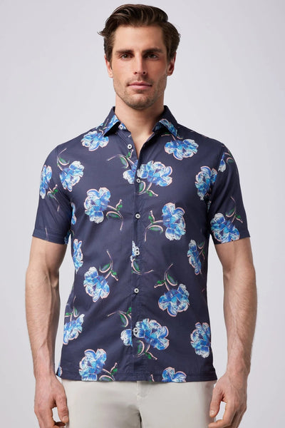 Good Man Brand Big On-Point Shirt Woven Print - Navy Painted Peony