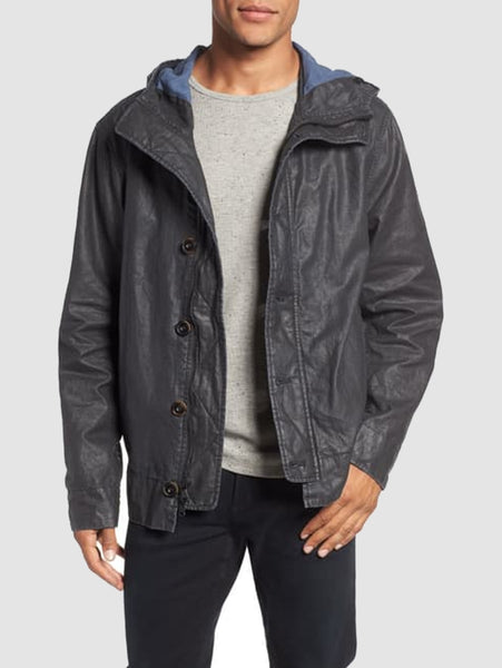 John Varvatos Army Hoodie Jacket - Midnight