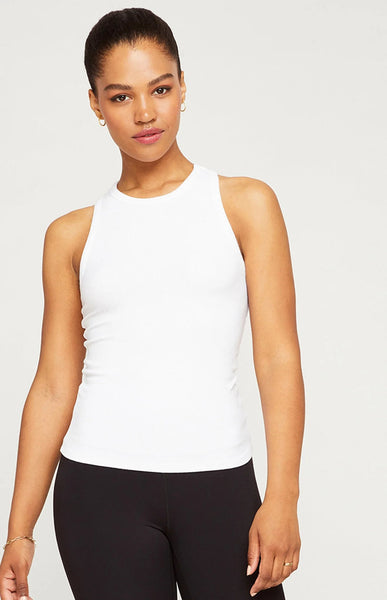 Gentle Fawn Celinne High Neck Tank Top in White
