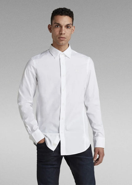 G-STAR Dressed Stretch Super Slim L/S Shirt  - White