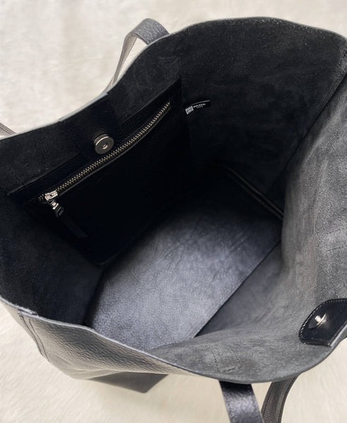 Brave Kynlee Leather Tote in  Black Vachetta
