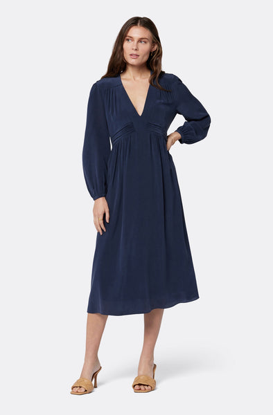 Joie Kaz v neck dress in Navy Blazer