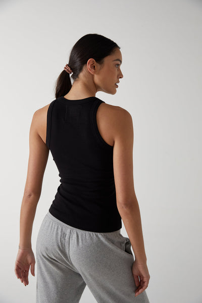 Velvet Cruz05 Modal Rib tank top in Black