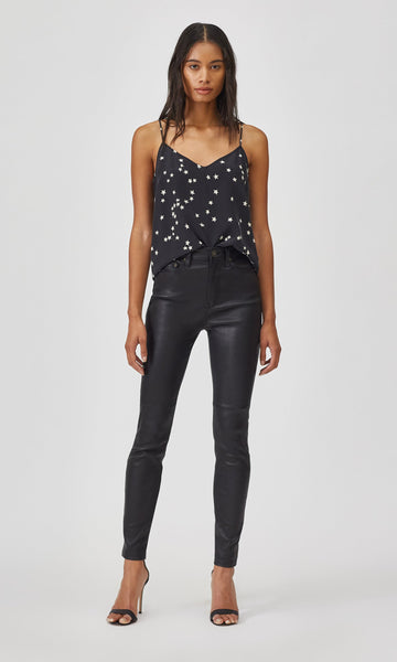 EQUIPMENT Layla silk star-print cami  in black