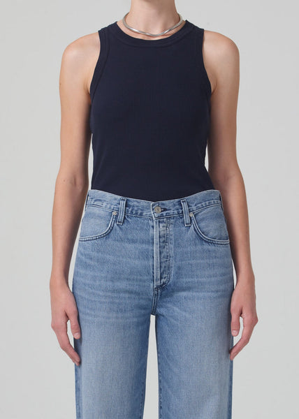 Citizens of Humanity Isabel rib tank in navy