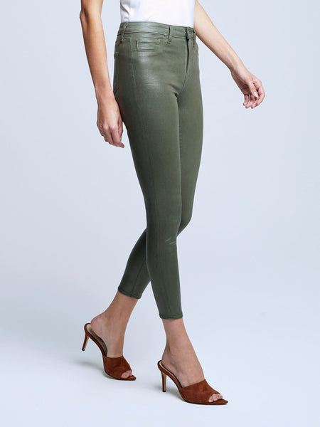 L'AGENCE Margot Hi Rise Ankle Skinny in Beetle